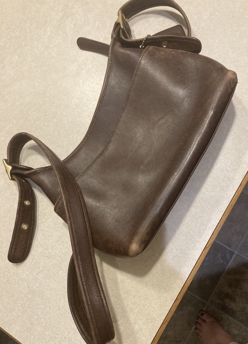 Vintage Coach 9136 Legacy Zip Top Hobo Brown Leather Vintage Coach 9136 Legacy Zip Top Hobo Brown Leather