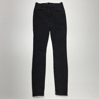 3X1 NYC Womens Jeans 27 Black High-Rise Slim Denim Designer Streetwear Skinny