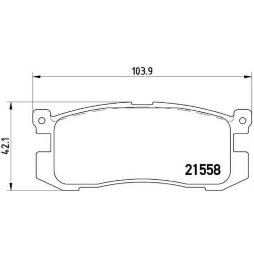 Zestaw klocków hamulcowych BREMBO Hamulec tarczowy tylny do Mazda 626 III Hatchback 2.0 - Zdjęcie 1 z 2
