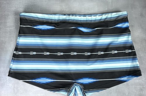 2xist Men’s Multicolor Blue Striped Swim Trunks 0065 - Picture 3 of 5