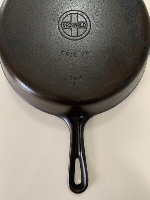 Griswold Cast Iron No. 8 Skillet 10.5  704F Erie, PA | Seasoned and Ready to Use