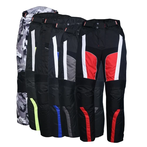 Men's Motorbike Motorcycle Waterproof Cordura Textile Trousers Pants Armours