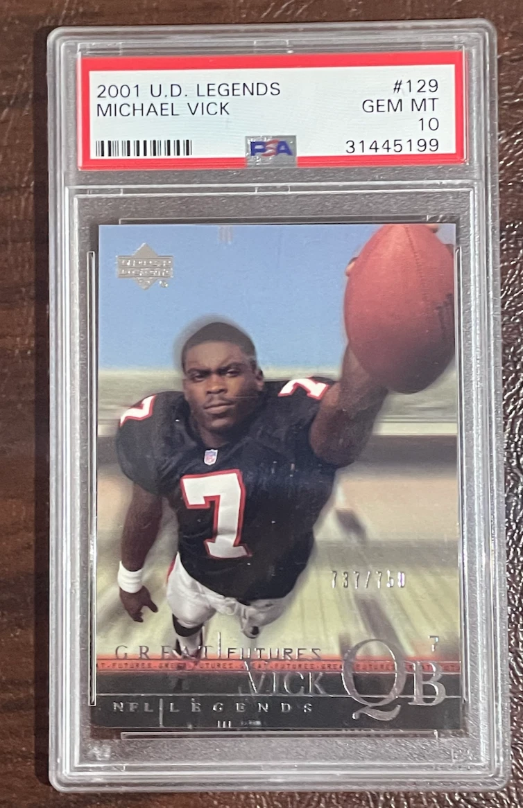 Michael Vick Upper Deck Legends #129 Base
