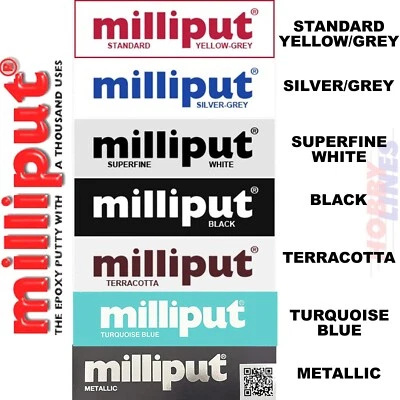 MILLIPUT EPOXY PUTTY Full Range 2part DIY Craft Sculpt Model Hobby Filler Repair