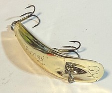 Unused Vintage Kwikfish K9 Silent USA Made Gold