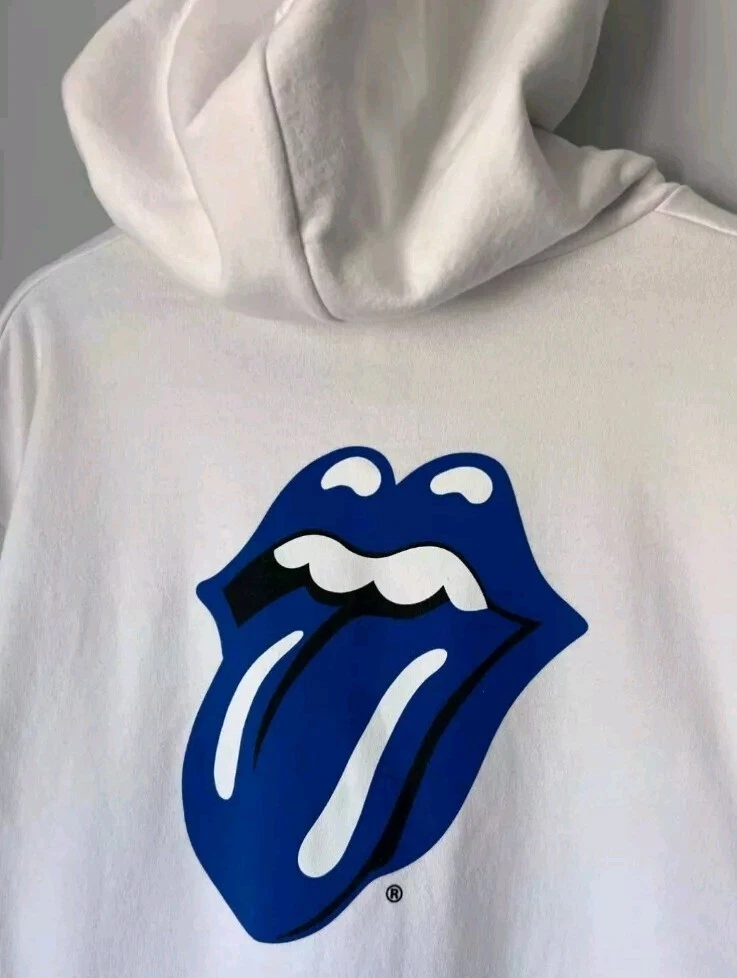 CHROME HEARTS cuori cromati Rolling Stones blu bianco grande