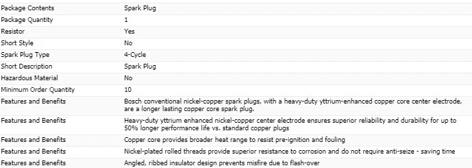 6 bujías Bosch núcleo de cobre para AUDI A4 QUATTRO V6-2,8 L 1997-2001 Foto 4 de 4