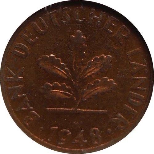 Germany 1948 D 1 pfennig NGC AU58