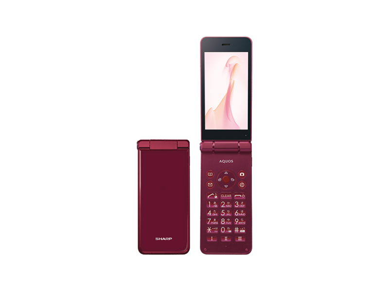 SHARP AQUOS KEITAI RED SH-N01 Android Flip Phone SIM SHARP AQUOS KEITAI RED SH-N01 Android Flip Phone SIM