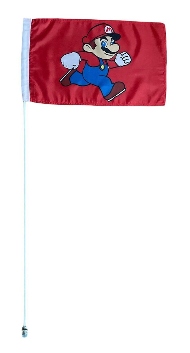 JLP 6 Ft tall 1/4 In pole 12x19 Mario Razor Go Cart Sand Sports