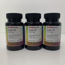  3 CVS CoQ-10 100mg 3 45  135 Softgels 6/2027