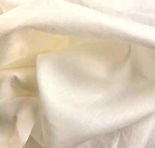 100% Flax Linen Fabric Off-white Medium Weight 6.5 Oz 59” Wide By The Yard
