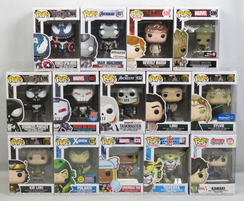Lot of 14 Funko Pop! Figures/Bobble-Heads LE Exclusive Glowing Polaris Groot NEW