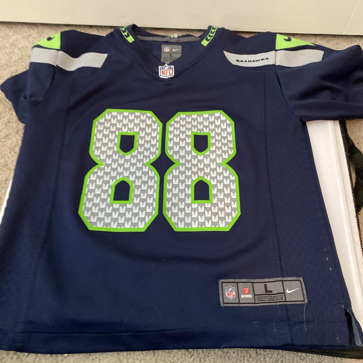 Nike On-Field Seattle Seahawks #88 Jimmy Graham Blue Home Jersey