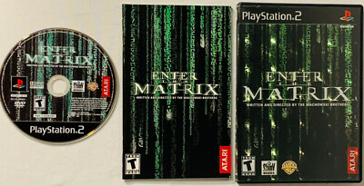 Enter the Matrix PS2 CLEAN DISC & ART! COMPLETE! PlayStation 2 TESTED!! NICE!!!