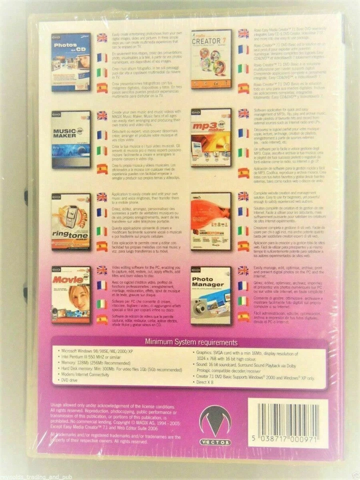 Movie Edit Pro Music/MP3/Ringtone Maker SE Photo Manager Creator 7 Web Creation - Image 2 of 4