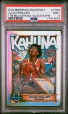 PSA 9 - JULIAN PHILLIPS #/150 Auto 2022 Bowman U Chrome THE BIG KAHUNA Autograph