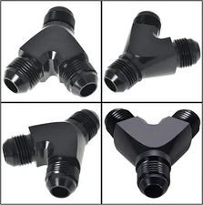 6AN 8AN 10AN Y Fuel Block Fitting Junction Coupler Adapter AN6 AN8 AN10 1PCS