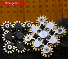 Spinner Toys Metal Brass Finger Focus Hand Stress Cube Relief Gears Fidget Tools