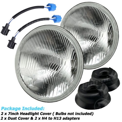 7" inch Original Look Glass Headlights H4 LED Bulb For Datsun 240Z 260Z 280Z - Picture 14 of 24