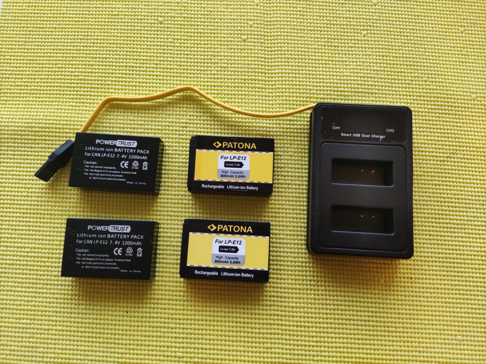 Llano LP-E12 Akku Mit USB-C – 750 MAh Ersatzakku Für Canon EOS M, M50, M100, SX70 HS Kameras