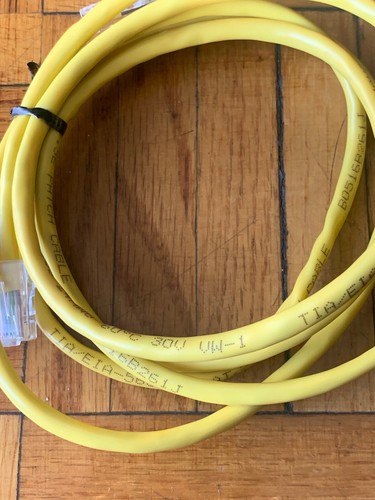 6 FT Ethernet LAN Network AWM E329905 Cable Cord 24AWG Vericon Cat.5E YELLOW - Picture 2 of 5
