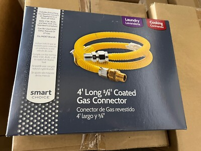 #ad #ad Pack Of 3 NEW Smart Choice 4#x27; Long 5 8quot; Coated Gas Connector Laundry Cooking $30.99