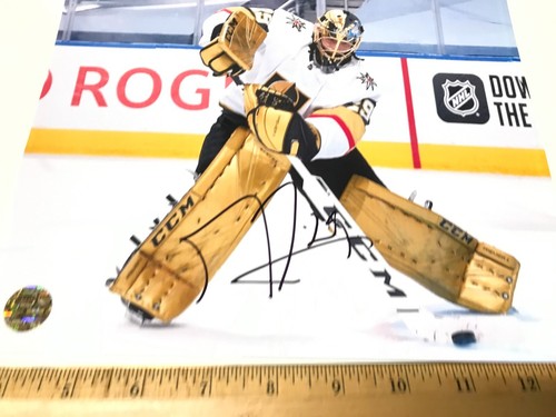 MARC ANDRE FLEURY Knights Signed Autographed Matted 8x10 Glossy Photo with COA - Picture 3 of 6