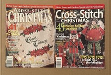 Vintage Cross Stitch Christmas Magazines Better Homes Gardens 1997 1998 Lot of 2