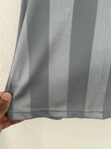 Vintage Mecca Tech USA Silver Striped #8 Long Sleeve Polo Jersey Size XL 90s Rap - Picture 17 of 19