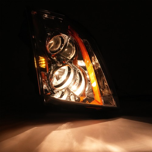 Projector Halogen Pair Headlight For Cadillac CTS CT-S 2008-15 Left Right W/Bulb - Picture 11 of 19
