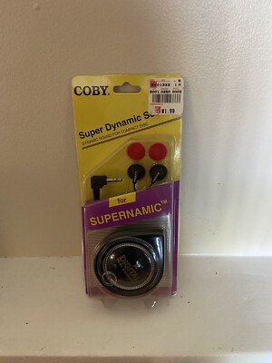 vintage coby earbuds Supernamic Sealed In Package
