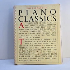 The Library Of Piano Classics AMSCO Binder & Claude Debussy Sheet Music Good Con