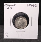 1942 MERCURY SILVER DIME- CHOICE AU - PC39