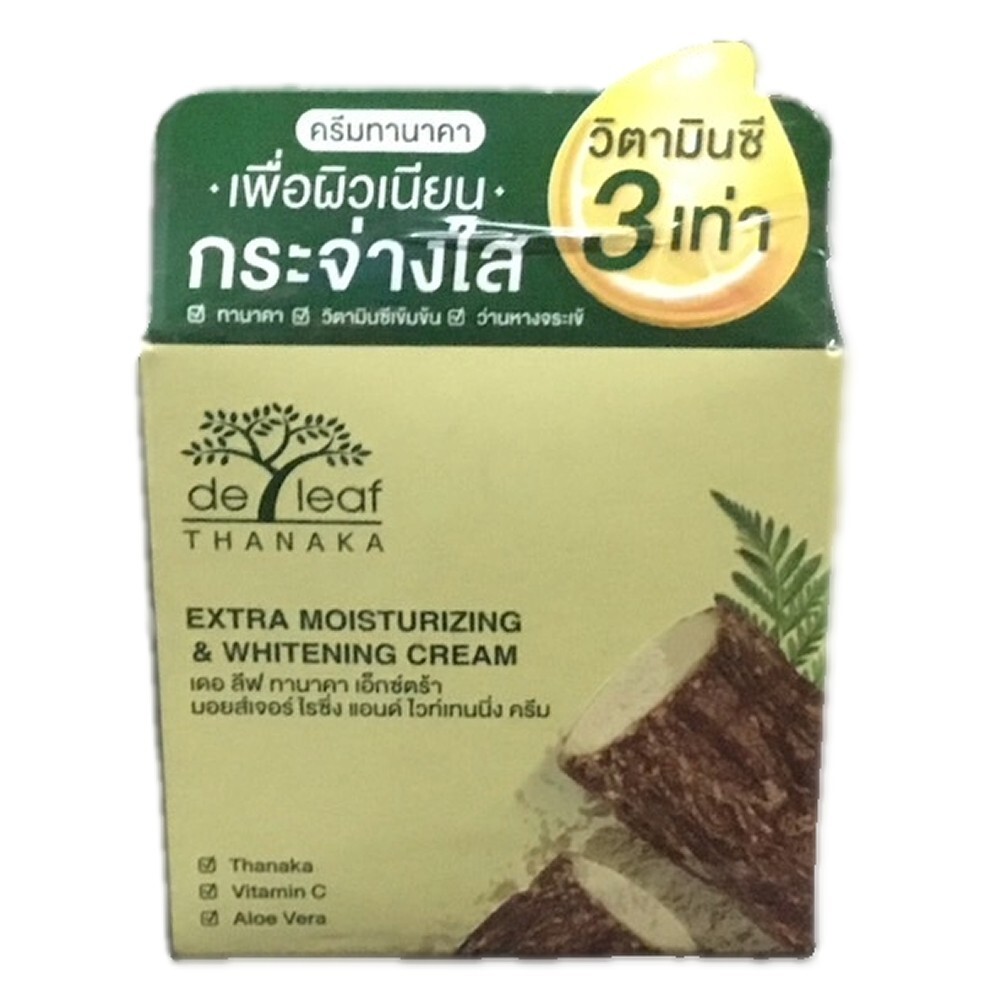 De Leaf Thanaka Moisturizing & Whitening Cream Facial cream 40ml