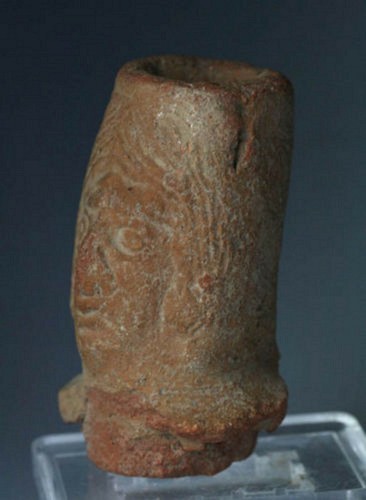 Fragmento romano cerámica con cabeza de mujer, Roma 300-400 dC - Imagen 2 de 5