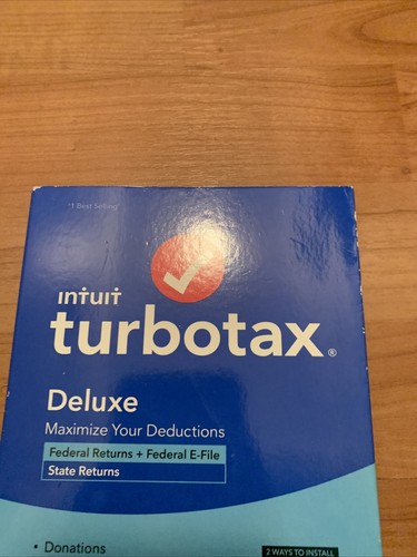 Intuit Turbotax Deluxe 2021 Federal & State Returns E-File CD Windows/Mac - Picture 2 of 12
