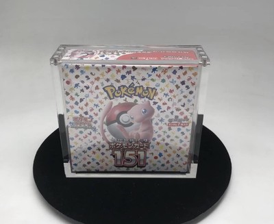 Pokemon Japanese Booster Box Acrylic Display Case - Magnetic Lid - Protection