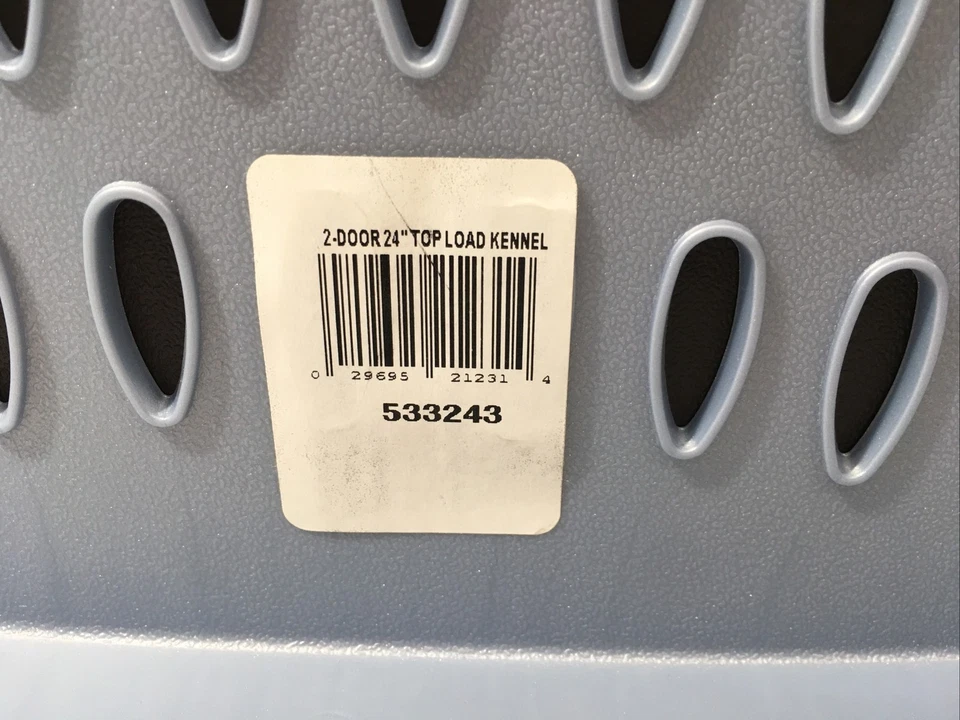 Petmate 533243 Perrera para mascotas de carga superior y frontal de dos puertas-24,1" L x 16,8" W x 14,5" H Foto 3 de 4