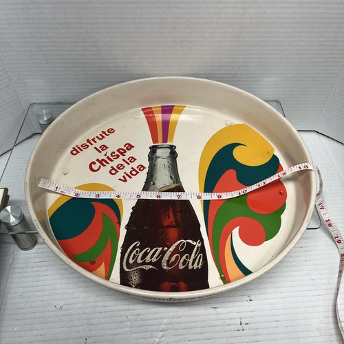 Vintage 1970s Coca Cola Chispa Mexican Advertising Serving Tray - Picture 3 of 7
