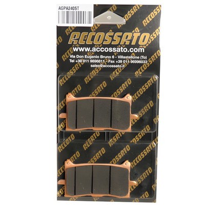 FRONT RECESSED BRAKE PADS. FOR HONDA CRF 1100 L AFRICA TWIN 2020 > 2024 ST