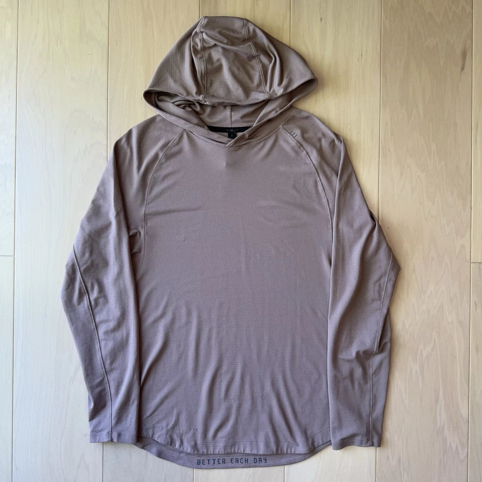 Sudadera con Capucha Lululemon Drysense Pequeña Marrón Ligera Con Capucha Manga Larga Athleisure Foto 2 de 4