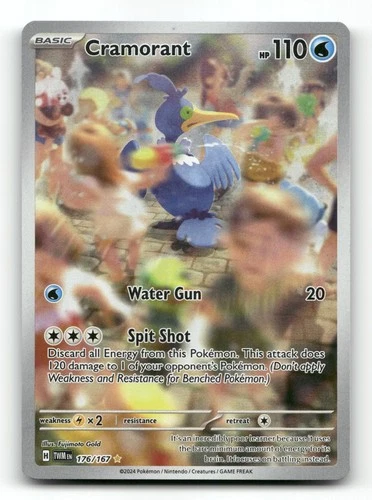 Cramorant 176/167 - Twilight Masquerade - Pokemon Card NM/M