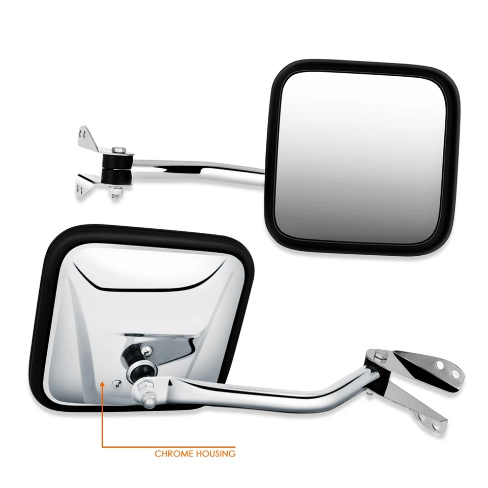 Для 60-86 Jeep CJ3/CJ5/CJ6/CJ7 OE стиль ручной боковой заднего вида двери зеркало справа - Изображение 3 из 4