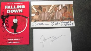 JAMES KEANE 2 Hand Signed Autograph 4X6 PHOTO S & 3X5 CARD- ACTOR - FALLING DOWN