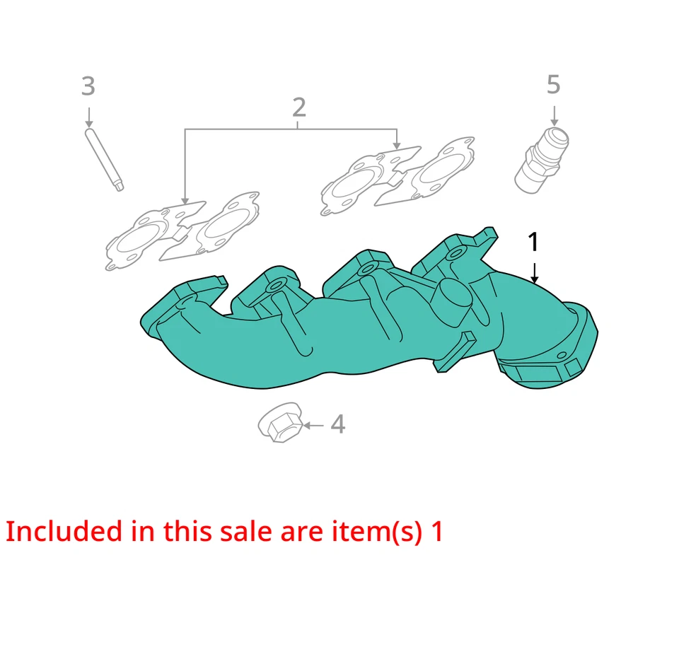 Ford Expedition 1999 turbocompresor colector de escape con turbocompresor QEM3B Foto 3 de 4