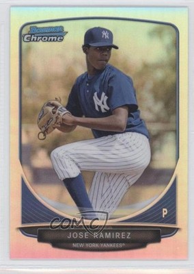 2013 Bowman Prospects Chrome Refractor 483/500 Jose Ramirez #BCP37 0c2