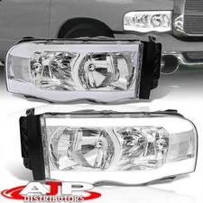 Clear Driving LED Tube Head Light Lamps For 2003-2005 Dodge Ram 2500 3500 Pickup