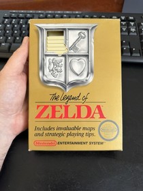 TM First Print 5 Screw Legend of Zelda Nintendo NES CIB Complete Cassette Manual