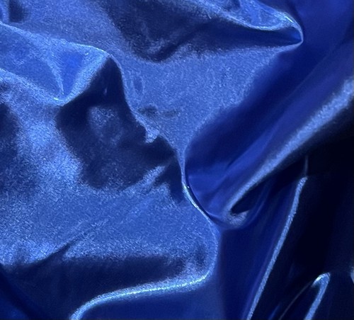 Royal Blue Metallic Tissue Lame  Fabric 60” Width Sold By Yard - Picture 1 of 2